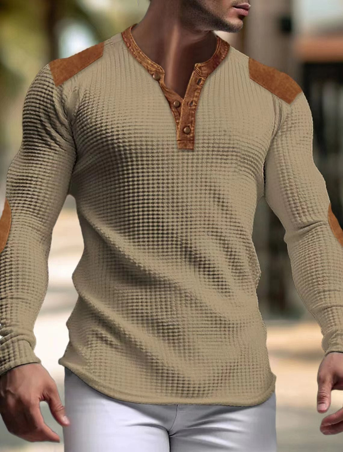 Elias™ | Afslappet V-hals sweatshirt